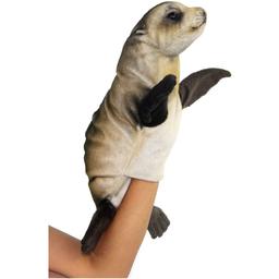Мягкая игрушка на руку Hansa Puppet Тюлень, 35 см, коричневая (8033)