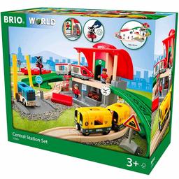 Дитяча залізниця Brio із центральним вокзалом (33989)