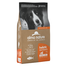 Сухой корм Almo Nature Holistic Dog для собак средних и больших пород, с тунцом и рисом, 12 кг (96932)
