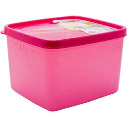 Бокс для морозильної камери Irak Plastik Alaska, глибокий, 1,2 л, рожевий (SA975)