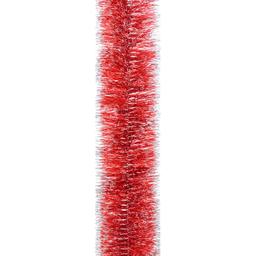 Мішура Novogod'ko 7.5 см 2 м червона зі срібними кінчиками (980433)