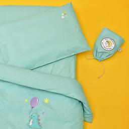 Комплект постельного белья для младенцев в кроватку Papaella Горошек, ментоловый, 135х100 см (8-33347)