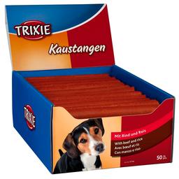 Лакомство для собак Trixie Палочки жевательные, с говядиной, 17 см, 50 шт.