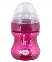 Бутылочка для кормления Nuvita Mimic Cool, антиколиковая, 150 мл, малиновый (NV6012PURPLE)
