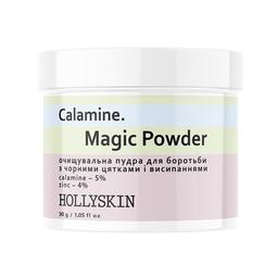Очищувальна пудра для боротьби з чорними цятками і висипаннями Hollyskin Calamine Magic Powder, 30 г