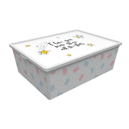 Коробка Qutu Trend Box Cute Sky, пластик, 25 л (TREND BOX с/к CUTE SKY 25л.)