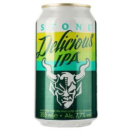 Пиво Stone Delicious IPA, светлое, 7,7%, ж/б, 0,355 л