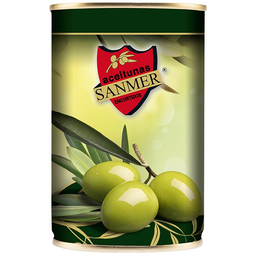Оливки Sanmer зелені з кісточкою 314 мл (583511)