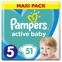 Подгузники Pampers Active Baby 5 (11-16 кг), 51 шт.