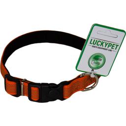 Ошейник из прорезиненной ленты Lucky Pet, подшитый, 25-35х2 см, оранжевый