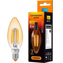 Світлодіодна лампа Videx Filament 6 W E14 2200 K (VL-C37FA-06142)
