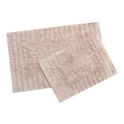 Набор ковриков Irya Huber pudra, 80х50 см и 55х35 см, светло-розовый (svt-2000022273770)