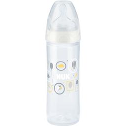 Бутылочка Nuk New Class FC, с широким горлышком, с силиконовой соской, 6-18 мес., 250 мл, белый (3952701)