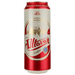 Пиво Vltavan Svetly Lezak світле 4.8% 0.5 з/б