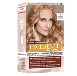 Краска для волос L’Oréal Paris Excellence Creme, тон 8U (универсальный светло-русый), 192 мл (AA344200)