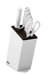 Блок с ножами, заточкой и ножницами кухонными Wuesthof Classic White, 7 предметов (1090270601)