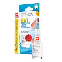 Лечебное средство Eveline Nail Therapy Professional 8 в 1 Здоровые Ногти, 12 мл (LL12NT8W1N)