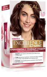 Фарба для волосся L'Oréal Paris Excellence Creme, відтінок 5.15 (морозний каштан), 176 мл (A9988200)