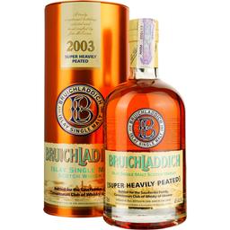 Виски Bruichladdich Super Heavily Peated Single Malt Scotch Whisky, в подарочной упаковке, 46%, 0,7 л