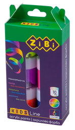 Акрилові фарби ZiBi Kids Line Neon, 6 кольорів (ZB.6661)
