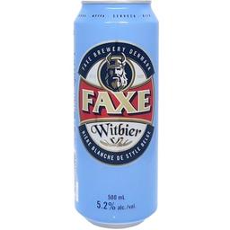 Пиво Faxe Royal Witbier, светлое, нефильтрованное, 5,2%, ж/б, 0,5 л