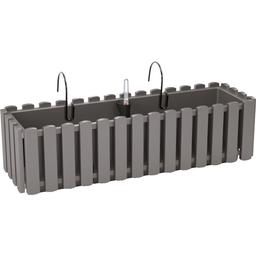 Балконный ящик Prosperplast Boardee Fencycase W навесной, 600 мм, серый (88680-405)