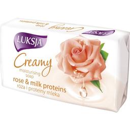 Крем-мыло Luksja Creamy Rose&milk proteins, 90 г