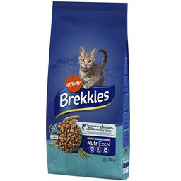 Сухой корм для взрослых котов Brekkies Cat Salmon and Tuna 15 кг