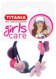 Набор резинок для волос Titania цветок и бабочка, черные, 2 шт. (8165 GIRL)