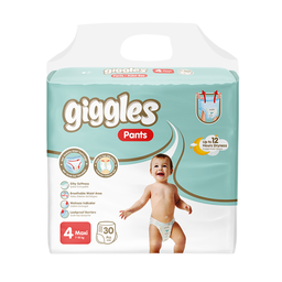 Подгузники-трусики детские Giggles 4 (7-18 кг), 30 шт.