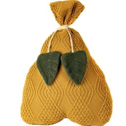 Декоративний текстильний виріб Прованс Подушка-груша, охра, 40 см (30786)