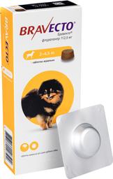 Жевательная таблетка Bravecto, для собак массой от 2 до 4.5 кг, 1 шт.