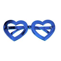 Очки карнавальные Offtop Сердце, голубой (870175)