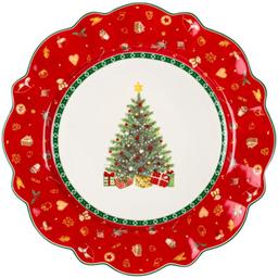 Тарілка підставна Lefard Christmas delight, 28 см, червона (985-142)