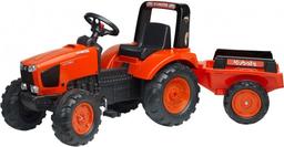 Дитячий трактор Falk 2060AB Kubota на педалях, з причепом, помаранчевий (2060AB)