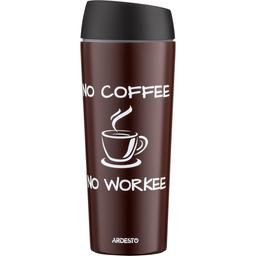 Термокружка Ardesto Coffee Time, нержавеющая сталь, коричневый, 450 мл (AR2645CB)