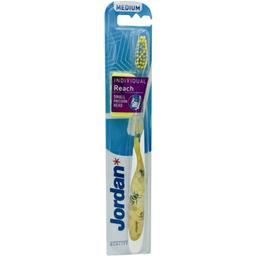 Дизайнерська зубна щітка Jordan Individual Reach, жовтий з дизайном