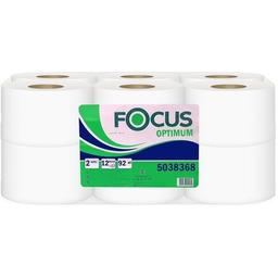 Туалетная бумага Focus Optimum Mini двухслойная 12 рулонов
