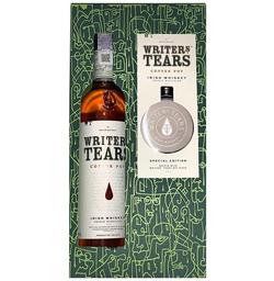 Віскі Writers Tear's Irish Whiskey в подарунковій упаковці з флягою, 40%, 0,7 л (8000010739360)