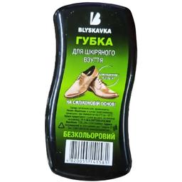 Губка для шкіряного взуття Blyskavka хвиля безбарвна