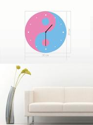 Настінний годинник Art-Life Collection, 30х30 см, блакитний з рожевим (2А-7-30х30)