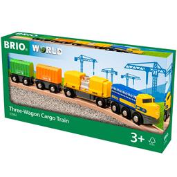 Вантажний поїзд Brio із трьома вагонами (33982)