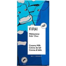 Шоколад молочный Vivani Milchcrème Kids Choc з молочним кремом органический, 100 г