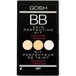 Палетка консилерів Gosh BB Skin Perfecting Kit, відтінок 01 light, 3 х 1.8 г