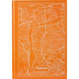 Книга записная Axent Maps Prague A4 в клеточку 96 листов персиковая (8422-542-A)