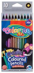Карандаши цветные Colorino Metallic, мягкие, 10 цветов, 10 шт. (34678PTR)