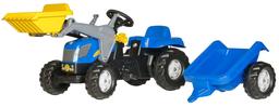 Педальный трактор Rolly Toys rollyKid New Holland, синий с желтым (23929)