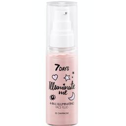 Крем-флюид для лица 7 Days Illuminate Me Rose Girl 4 in 1 Осветляющий тон 01 Champagne 50 мл (4607154694589)