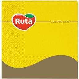 Салфетки Ruta, трехслойные, 33х33 см, 20 шт., желтые