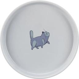 Миска для кошек Trixie, керамическая, плоская, 600 мл, d23 см (24802)